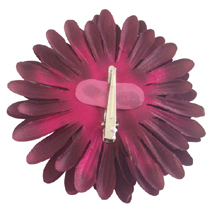 NeedyBee Wine Red Gerbera Big Flower Party Hair Clip for Girls (Model: NSA137WI)